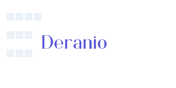 Deranio font