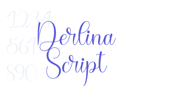 Derlina Script font free