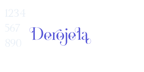 Derojela font free