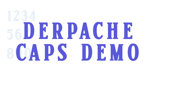 Derpache Caps Demo font free