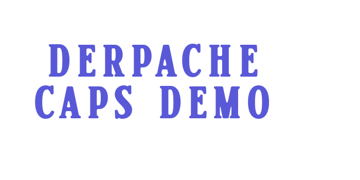 Derpache Caps Demo Font Download