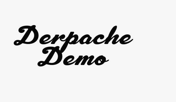 Derpache Demo Font