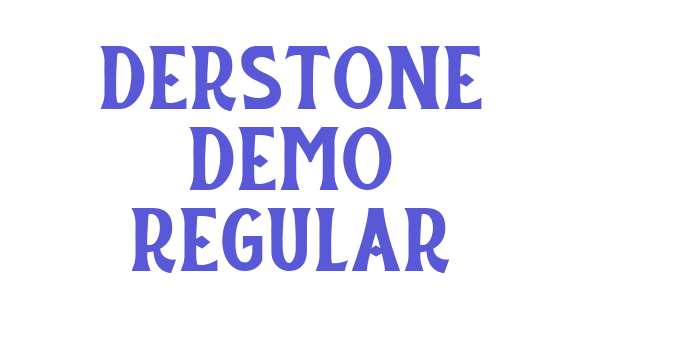 Derstone Demo Regular Font Download