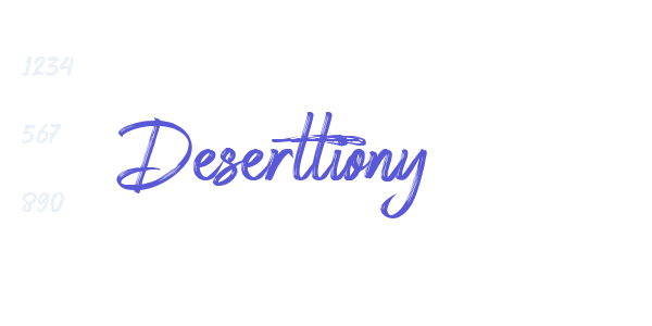 Deserttiony font free