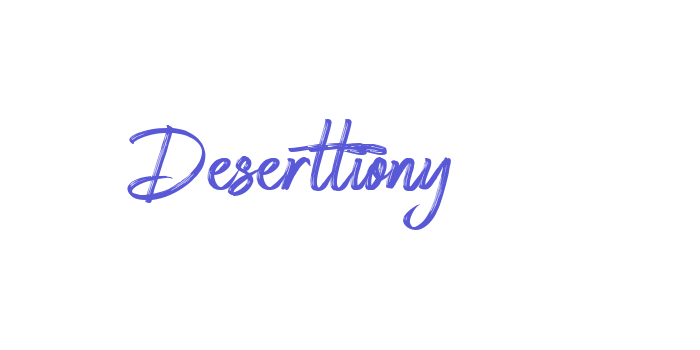 Deserttiony Font Download