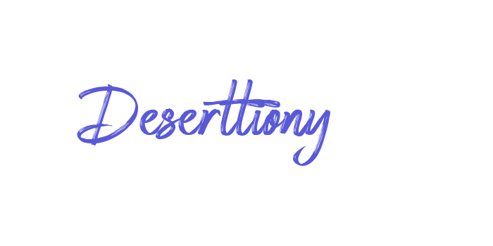 Deserttiony Font