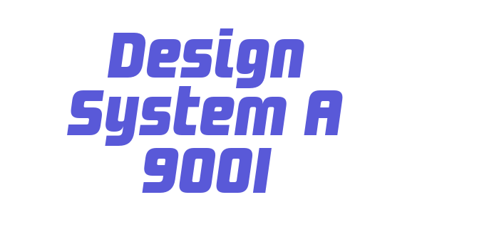 Design System A 900I Font Download