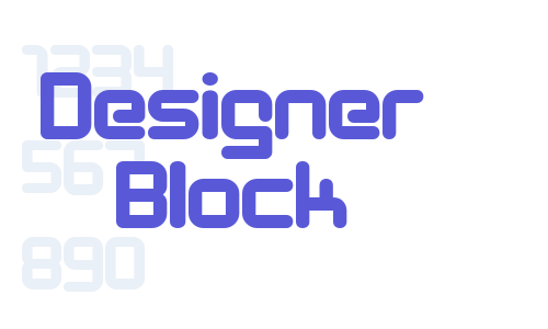 Designer Block Font