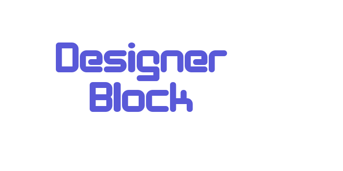 Designer Block Font Download