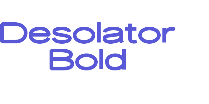 Desolator Bold Font