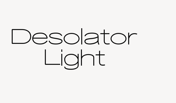 Desolator Light Font