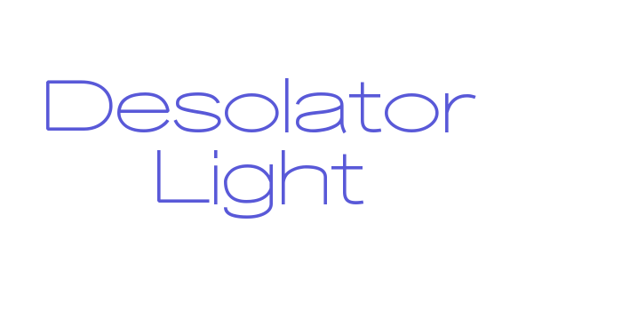 Desolator Light Font Download