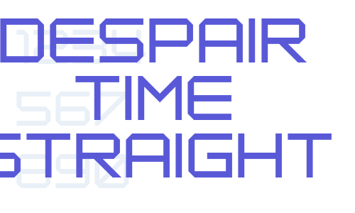 Despair Time Straight Font