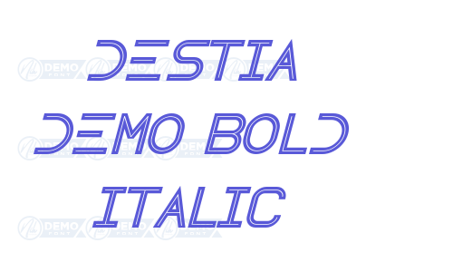 Destia Demo Bold Italic Font Download