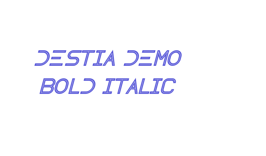 Destia Demo Bold Italic Font Download