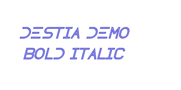 Destia Demo Bold Italic Font Download