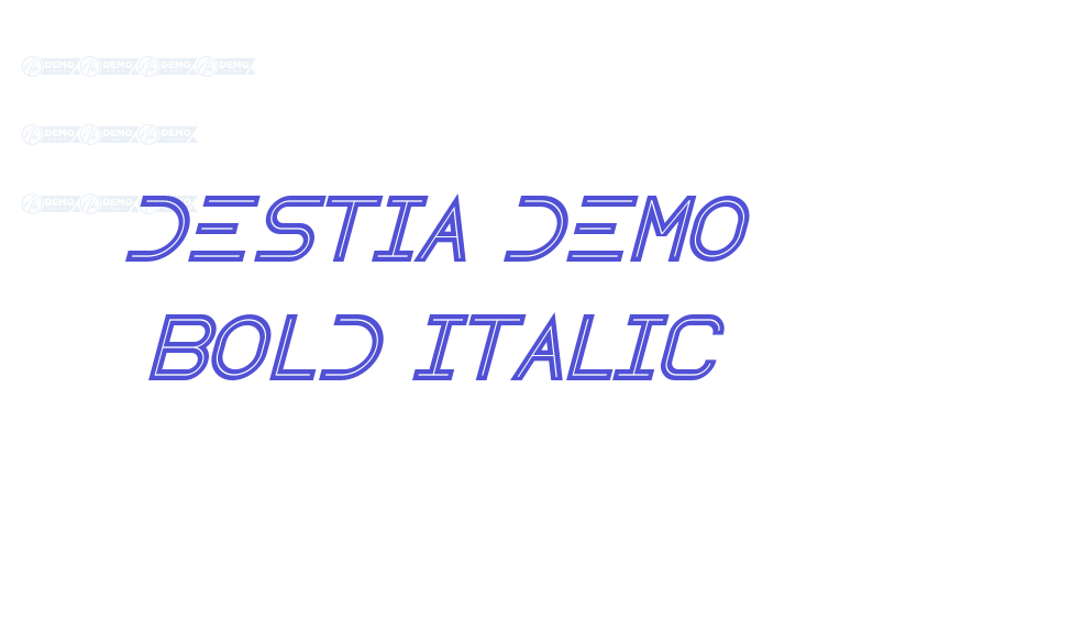 Destia Demo Bold Italic-font-download