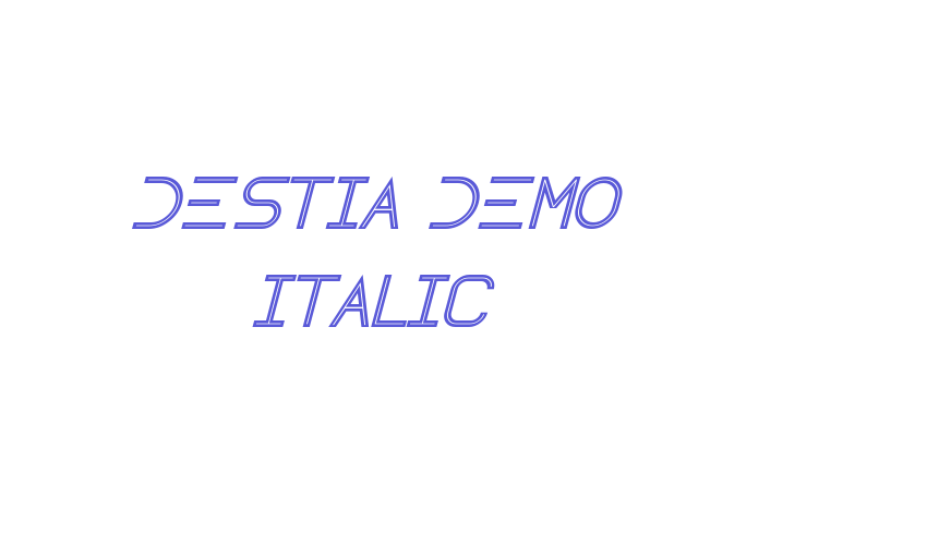 Destia Demo Italic Font Download