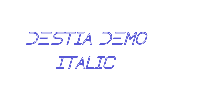 Destia Demo Italic Font Download