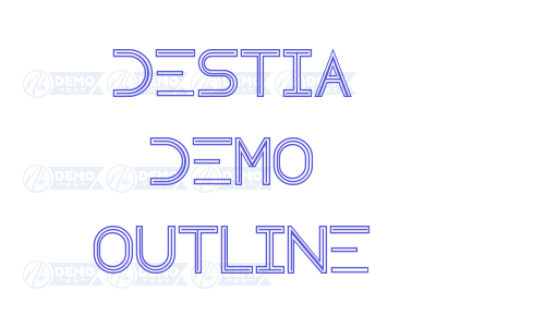 Destia Demo Outline Font Download