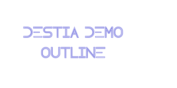 Destia Demo Outline Font Download