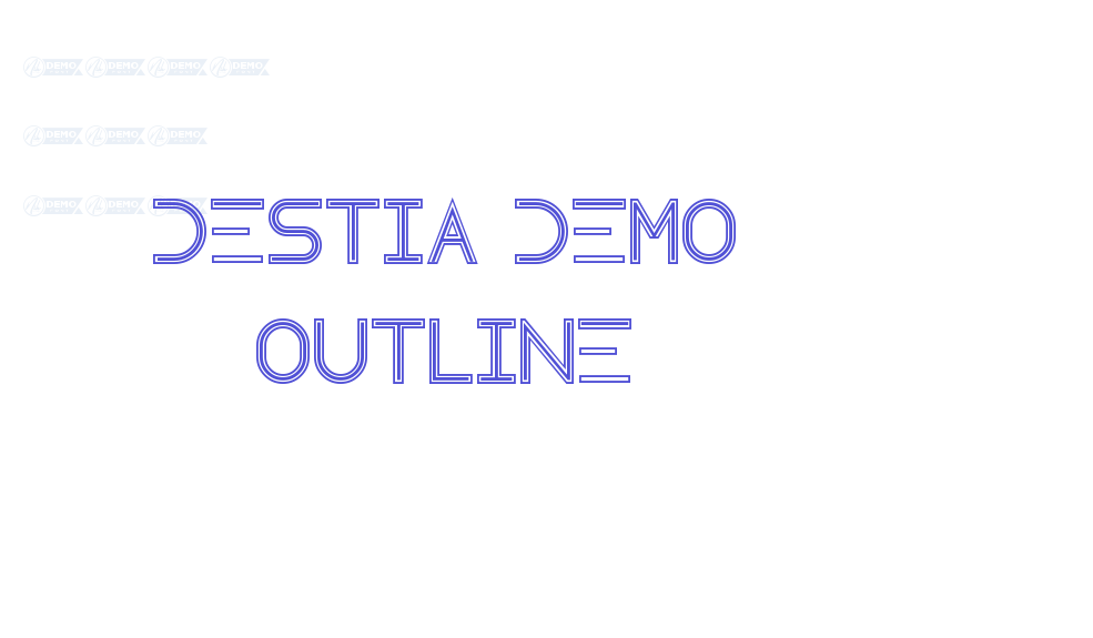 Destia Demo Outline-font-download