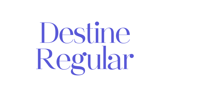 Destine Regular Font