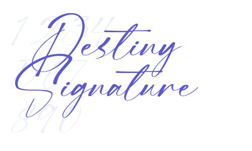 Destiny Signature Font Download