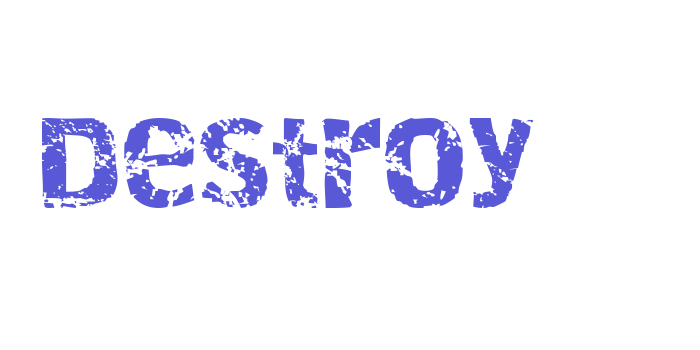 Destroy Font Download