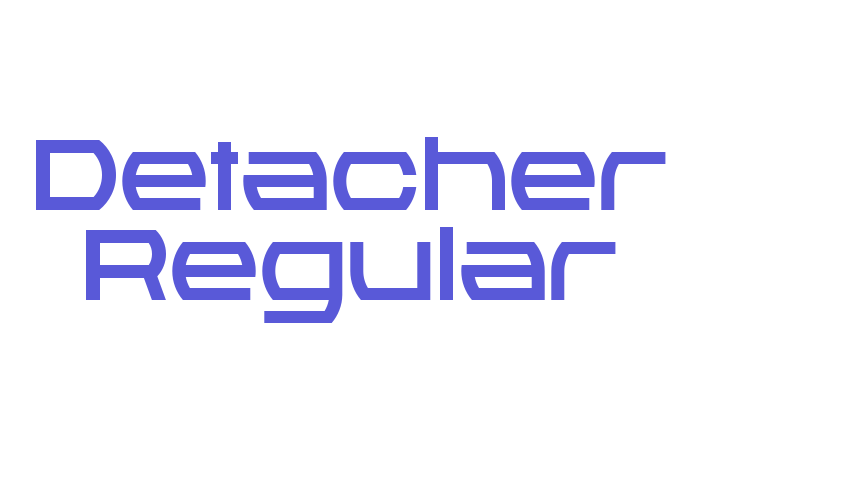 Detacher Regular Font