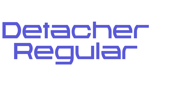 Detacher Regular Font Download