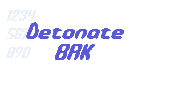 Detonate BRK font free