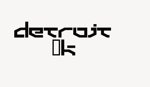 Detroit 3k Font