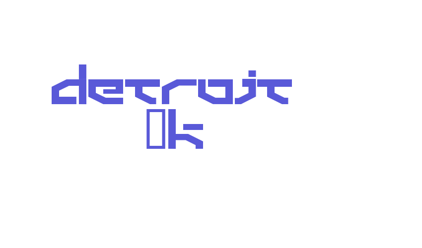 Detroit 3k Font