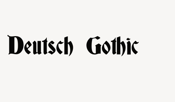 Deutsch Gothic Font