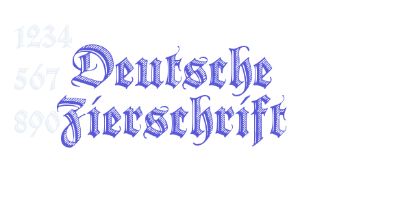 Deutsche Zierschrift font free