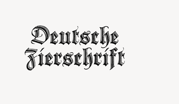 Deutsche Zierschrift Font