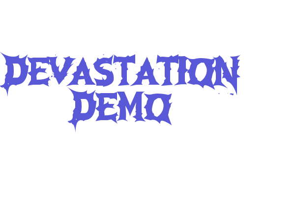 Devastation DEMO Font