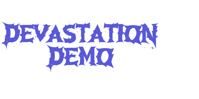 Devastation DEMO Font Download