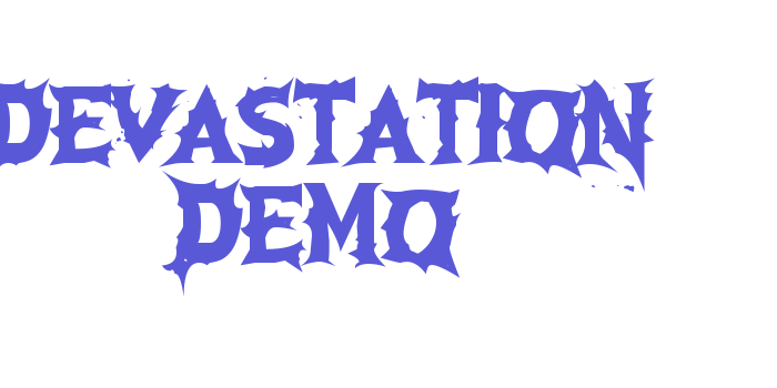 Devastation DEMO Font