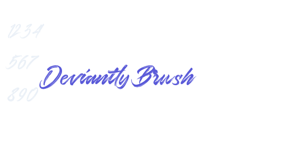 Deviantly Brush font free