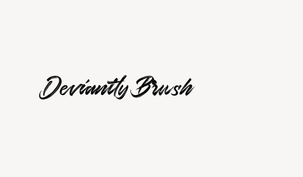 Deviantly Brush Font