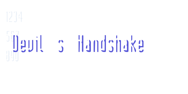 Devil’s Handshake font free