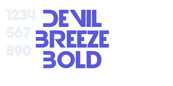 Devil Breeze Bold font free