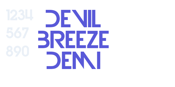 Devil Breeze Demi font free