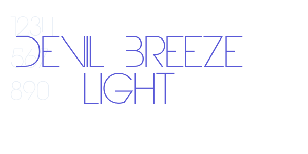 Devil Breeze Light font free