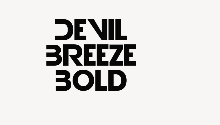 Devil Breeze Bold font download