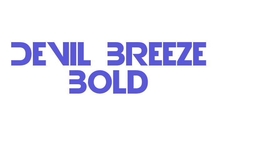 Devil Breeze Bold Font Download