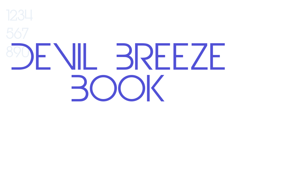 Devil Breeze Book-font-download