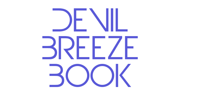 Devil Breeze Book Font